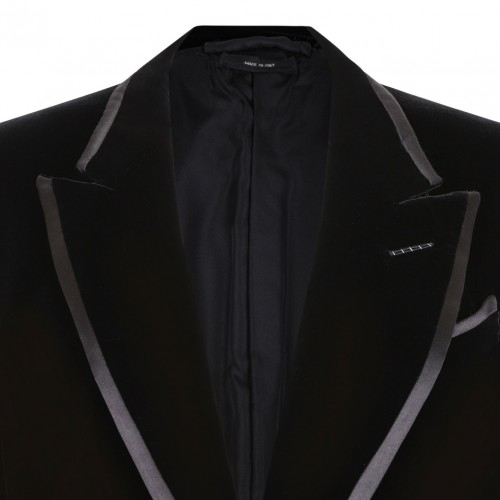 Black Velvet Wallis Single Breasted Tuxedo Jacket