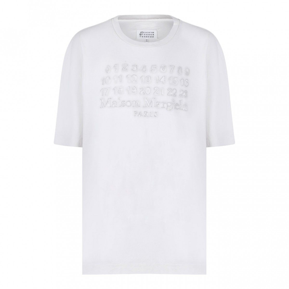 Ecru Numbers Embroidered T-Shirt
