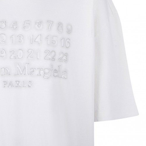 Ecru Numbers Embroidered T-Shirt