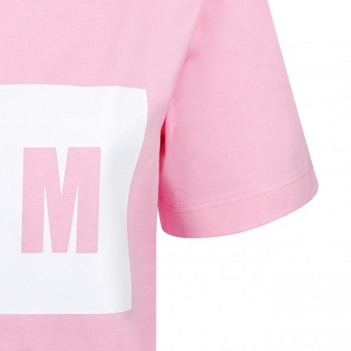 Pink Logo Print T-Shirt