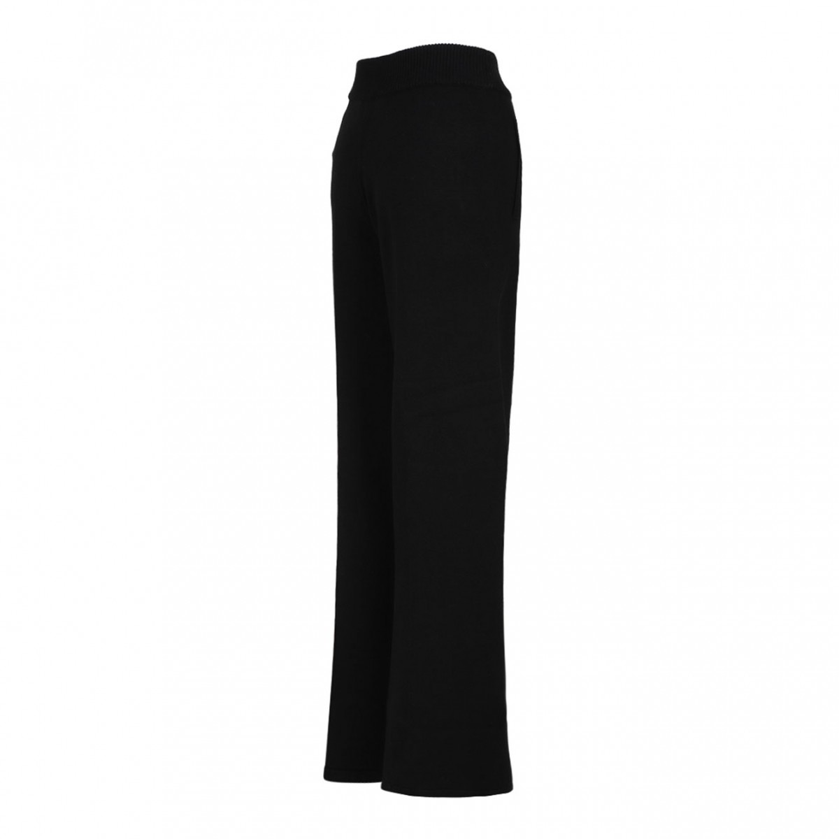 Black Palm Tree Knitted Trousers