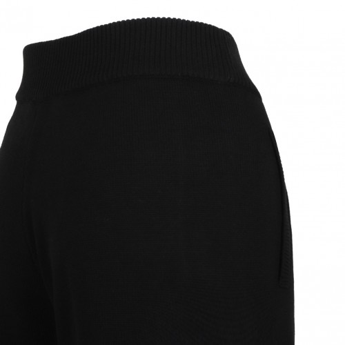 Black Palm Tree Knitted Trousers