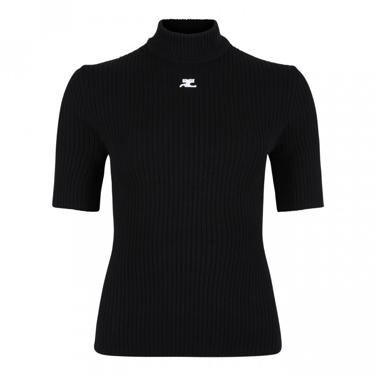 Black Reedition Rib Knit Sweater