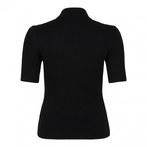 Black Reedition Rib Knit Sweater 2