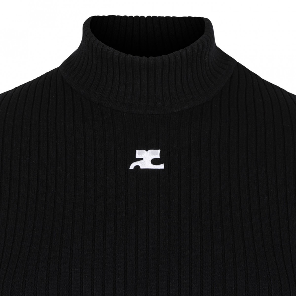 Black Reedition Rib Knit Sweater
