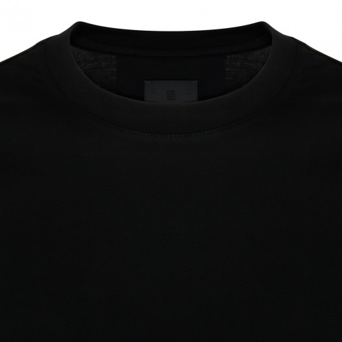 Black Reverse Effect Logo Print T-Shirt