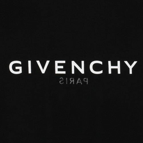 Black Reverse Effect Logo Print T-Shirt