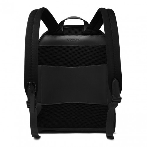 Black Theo Signature Jacquard Backpack 2