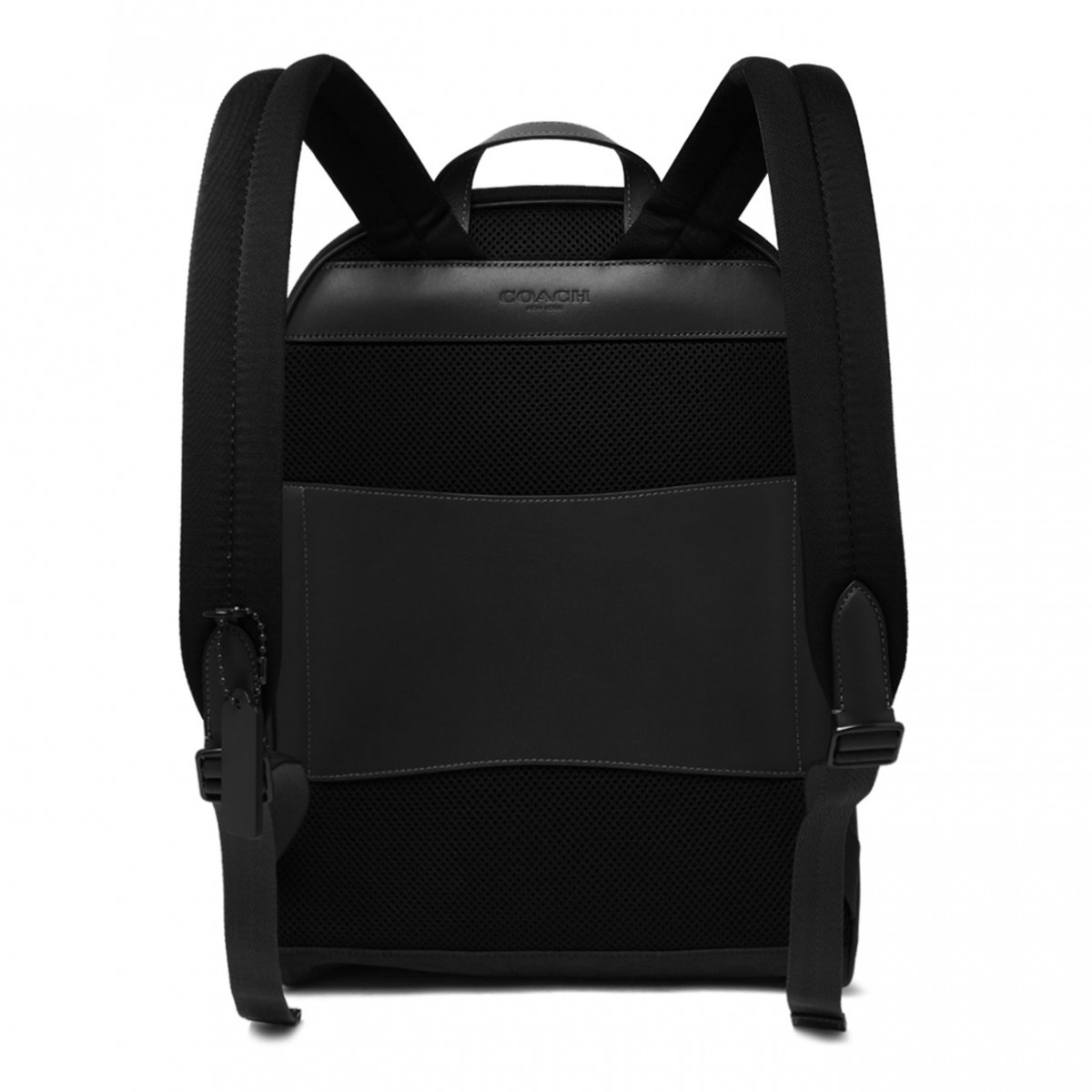 Black Theo Signature Jacquard Backpack