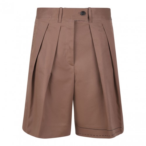 Brown Bermuda Pants