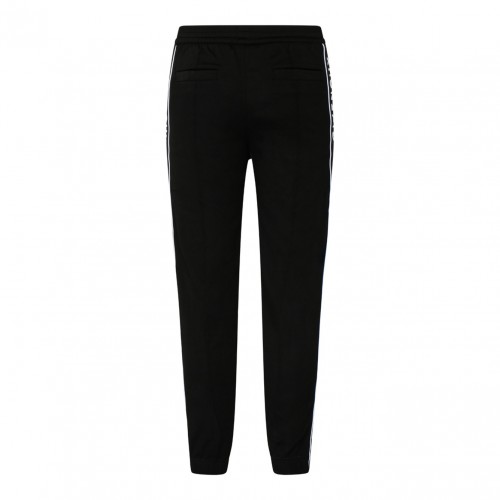 Black Jersey Logo Bands Joggers