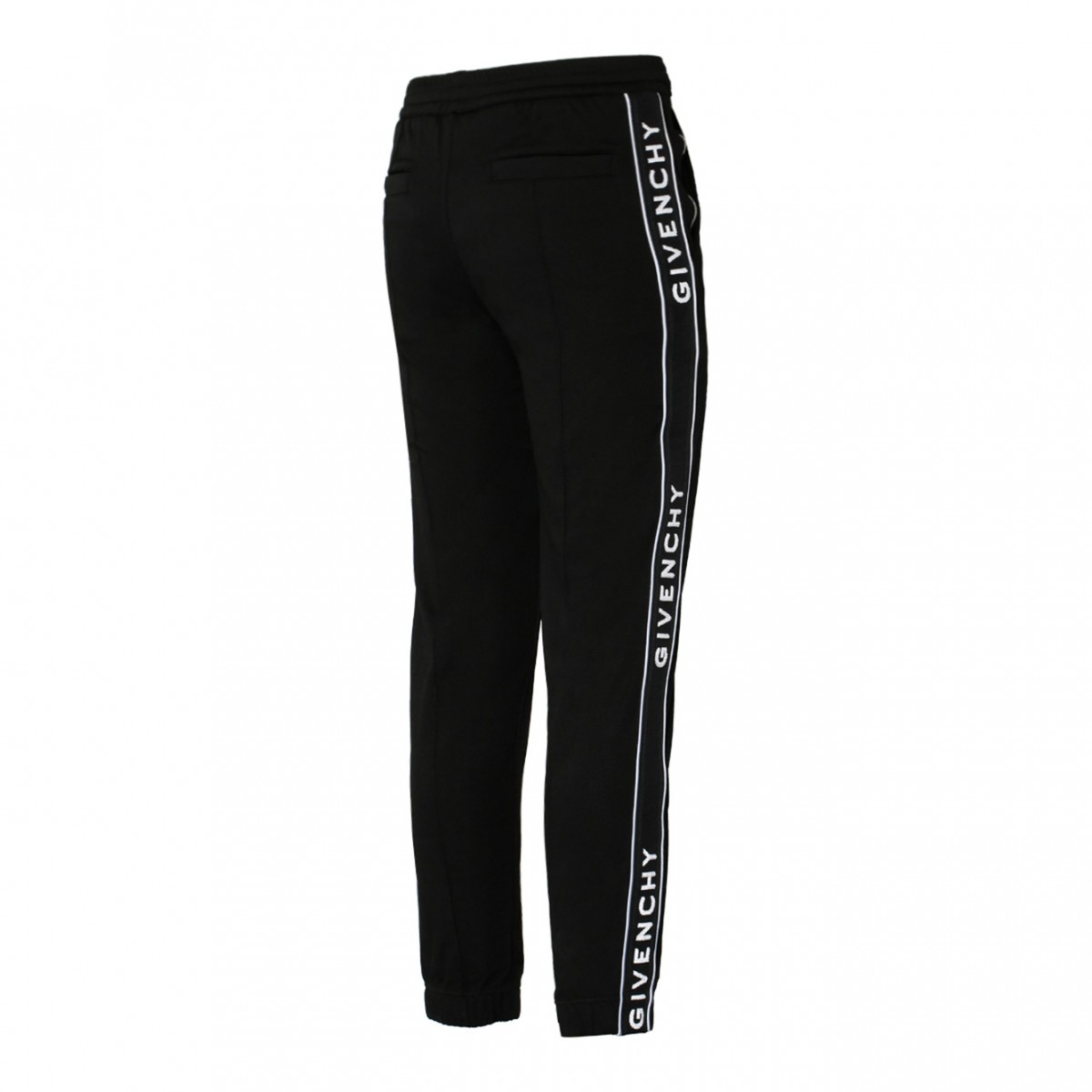 Black Jersey Logo Bands Joggers