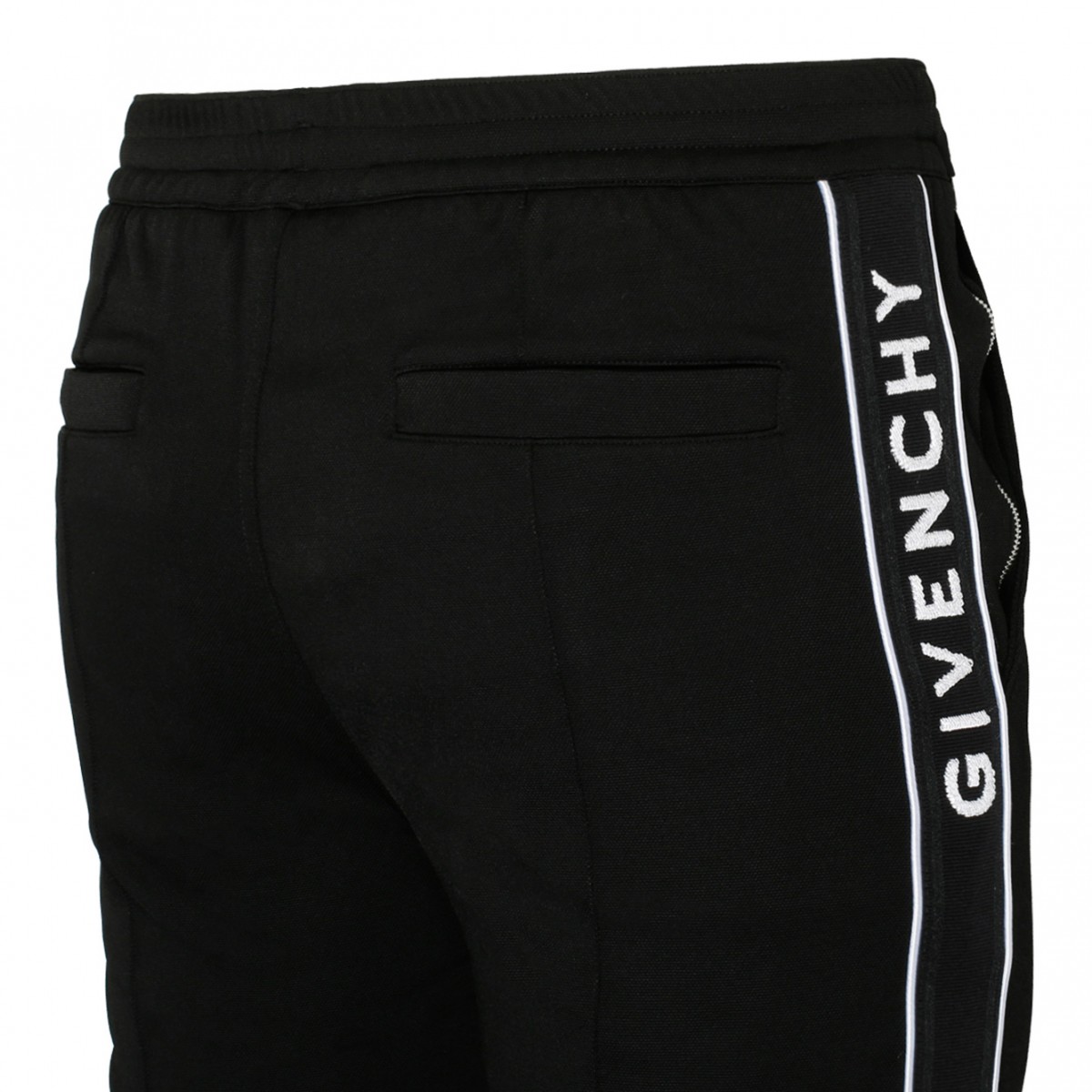 Black Jersey Logo Bands Joggers