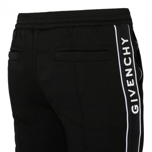 Black Jersey Logo Bands Joggers