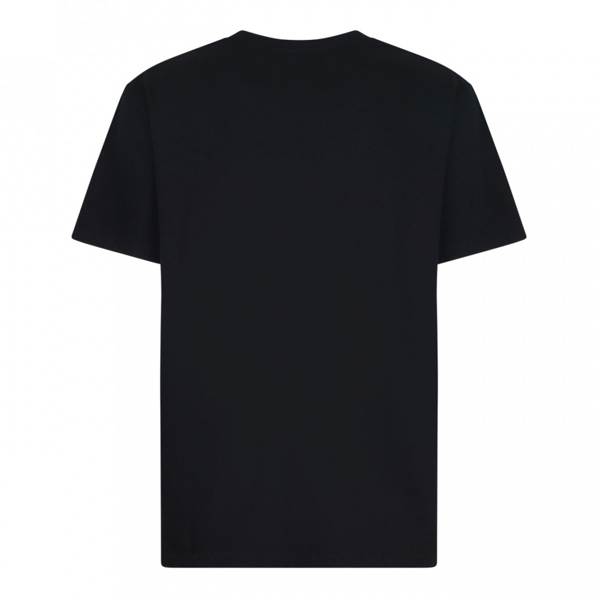 Black Flocked Logo T-Shirt