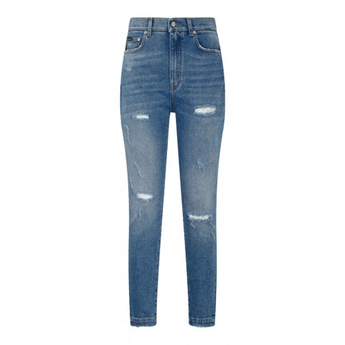 Light Blue Distressed Jeans