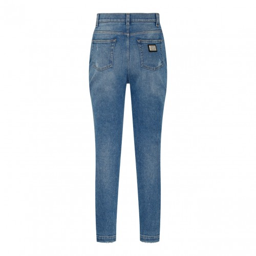 Light Blue Distressed Jeans