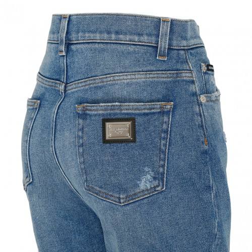 Light Blue Distressed Jeans