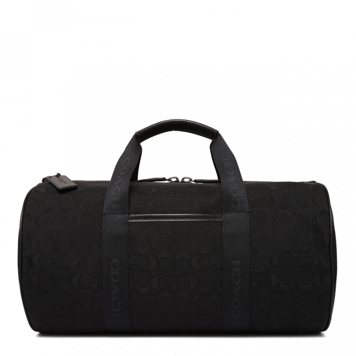 Black Theo Duffel Bag In Signature Jacquard