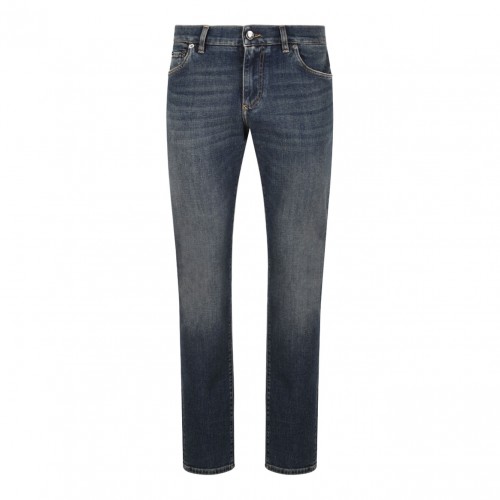 Steel Blue Skinny Jeans