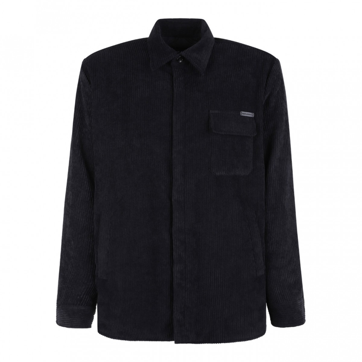 Black Corduroy Shirt Jacket