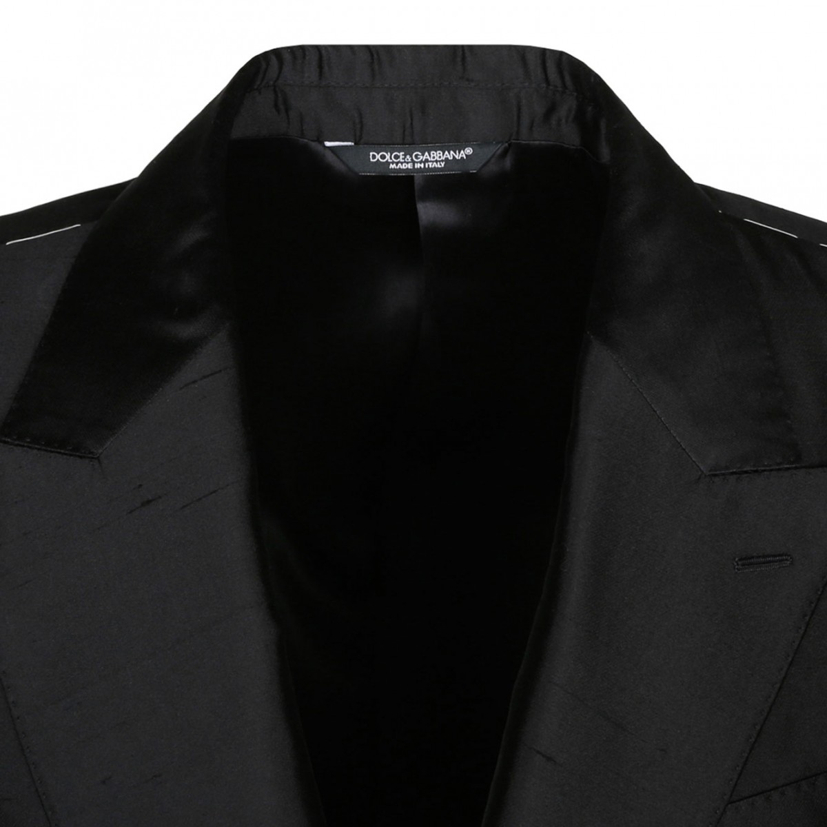 Black Silk Single Breasted Suit