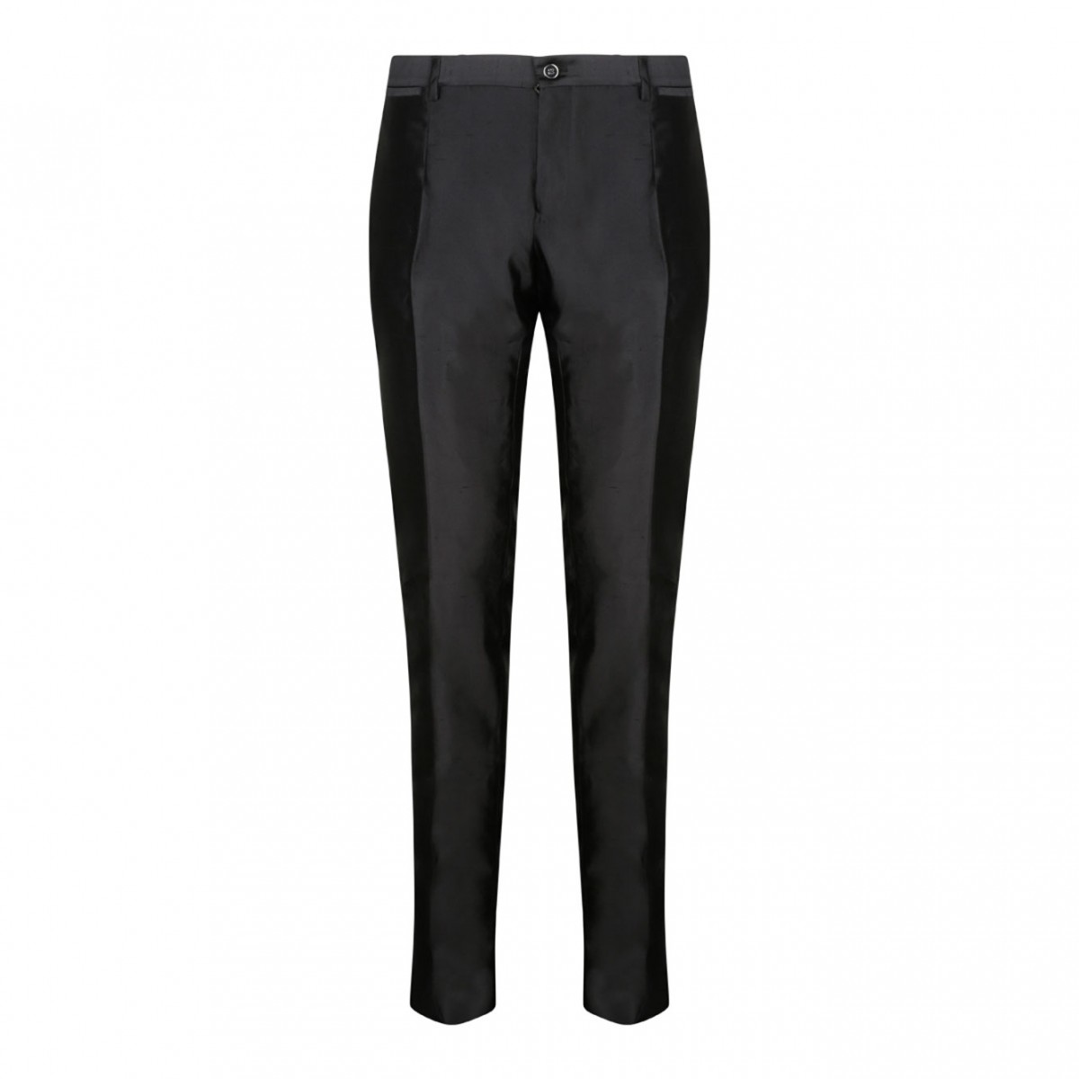 Black Silk Single Breasted Suit