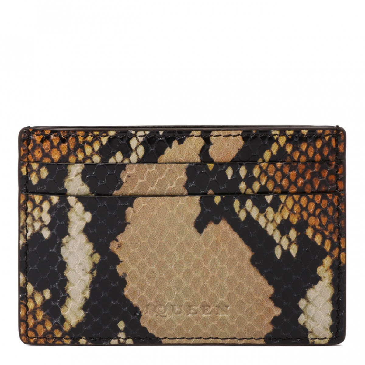 Brown and Gold Card Holder