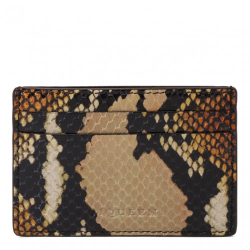 Brown and Gold Card Holder