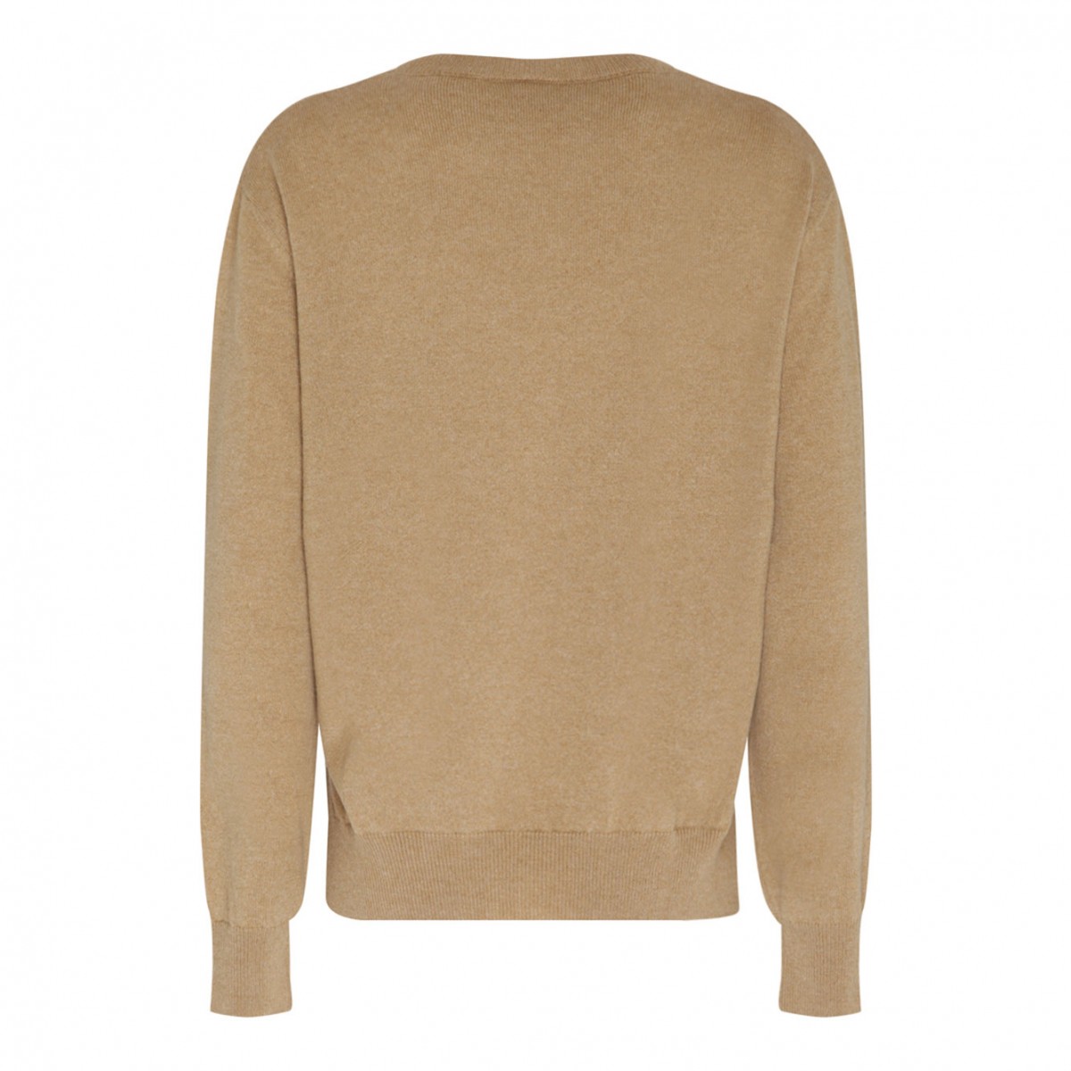 Dune Brown Cashmere Logo Embroidered Jumper