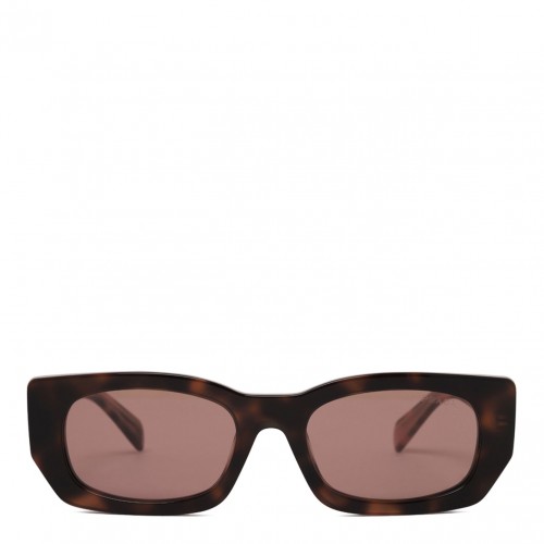 Mauve Rectangular Sunglasses