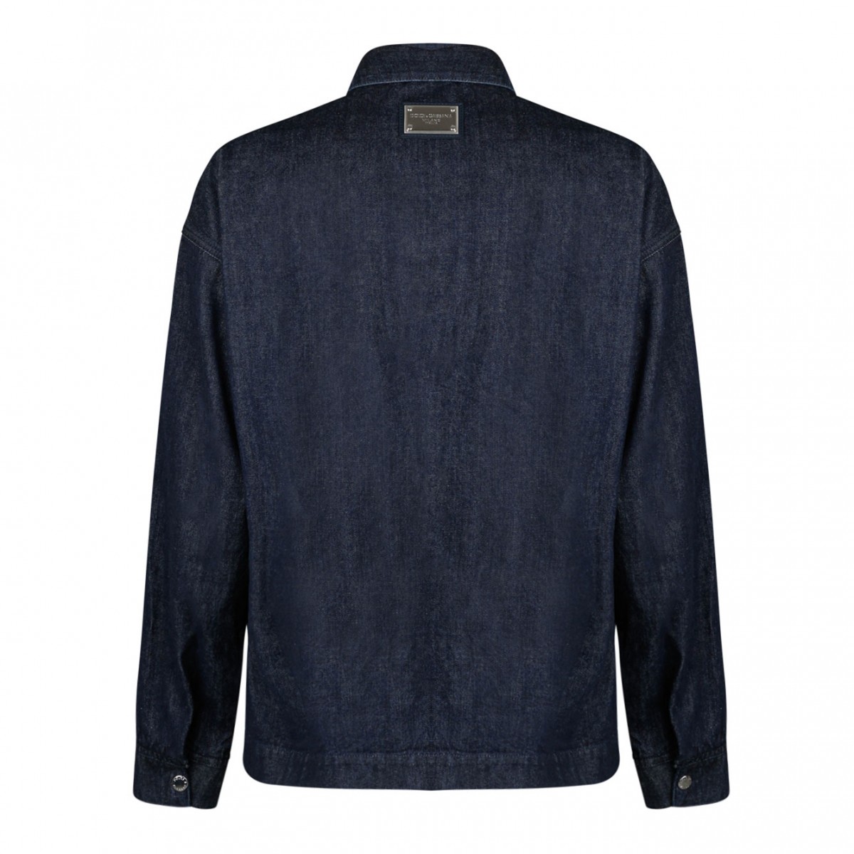 Blue Selvedge Denim Blouse With Zipper