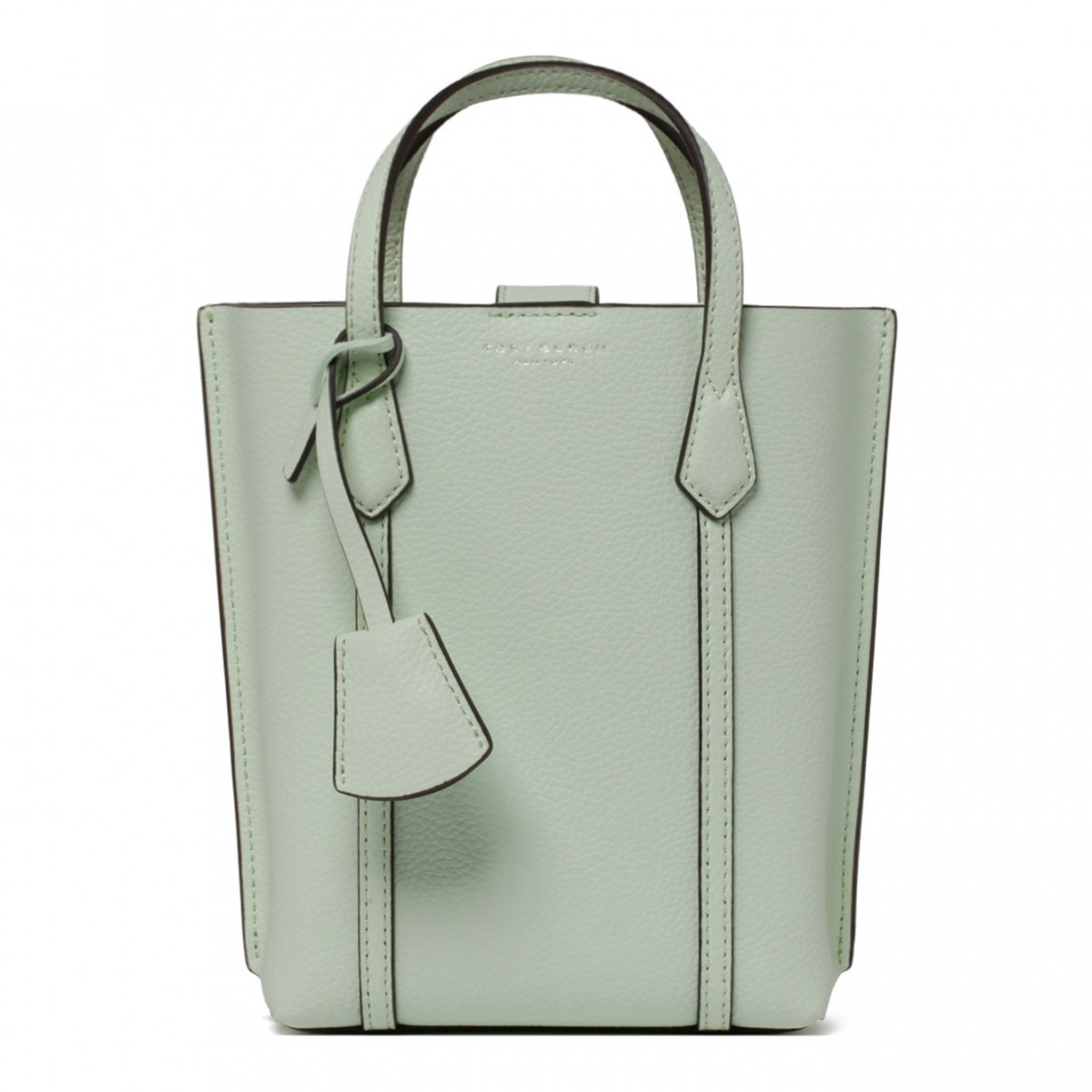 Meadow Mist Calf Leather Mini Perry Tote Bag