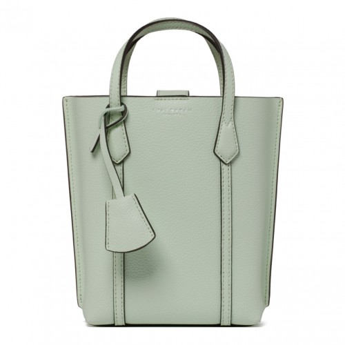 Meadow Mist Calf Leather Mini Perry Tote Bag