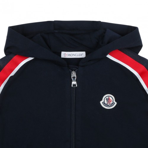 Navy Blue Striped Cardigan