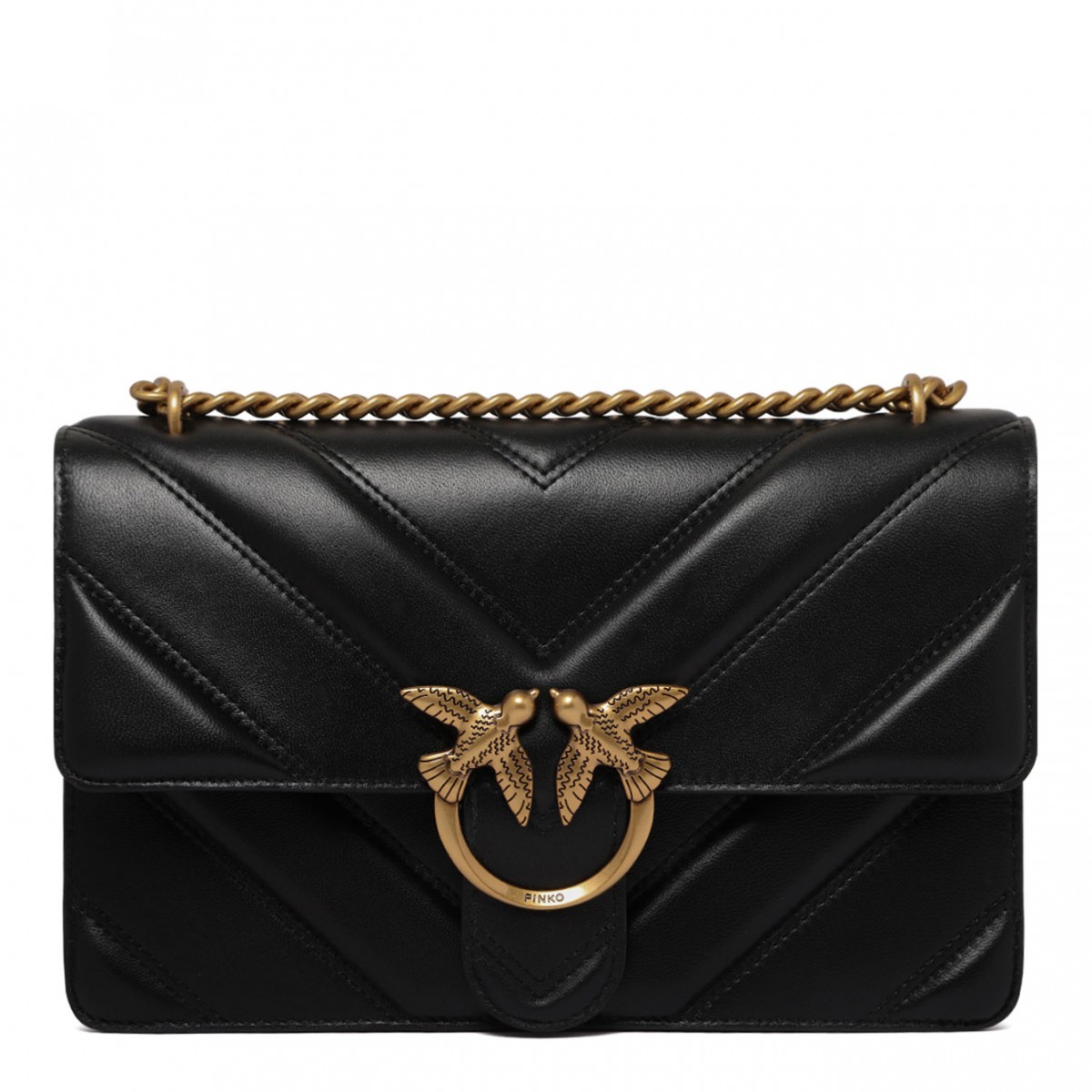 Black Love One Shoulder Bag
