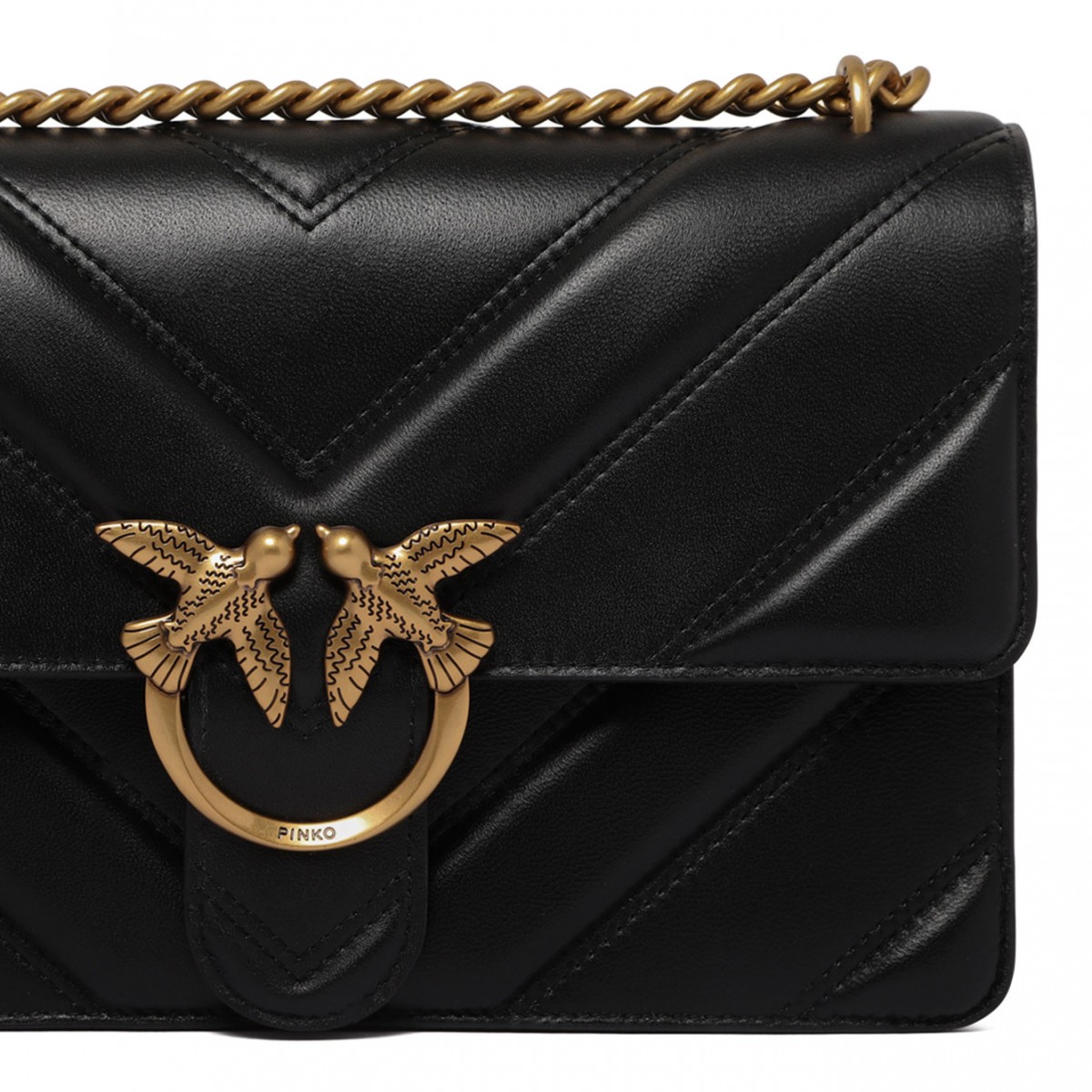 Black Love One Shoulder Bag