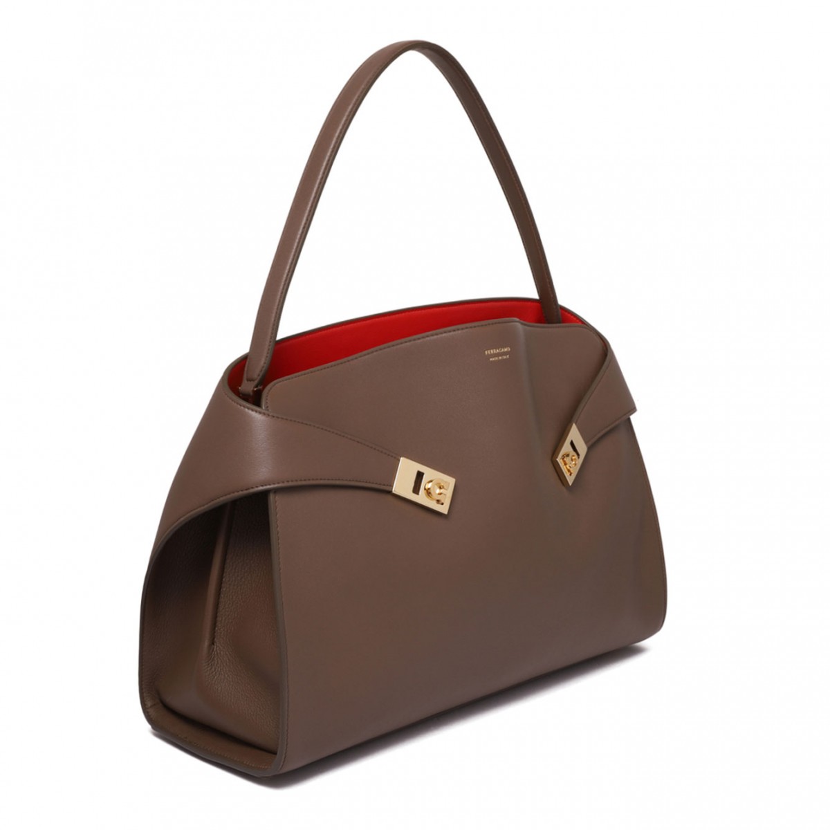 Brown Medium Hug Shoulder Bag