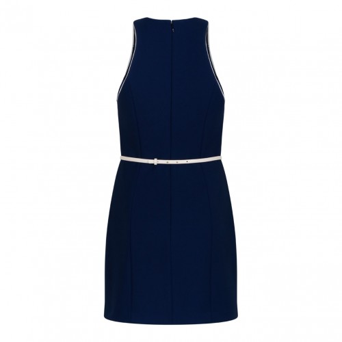 Navy Contrasting Belt Dress 2