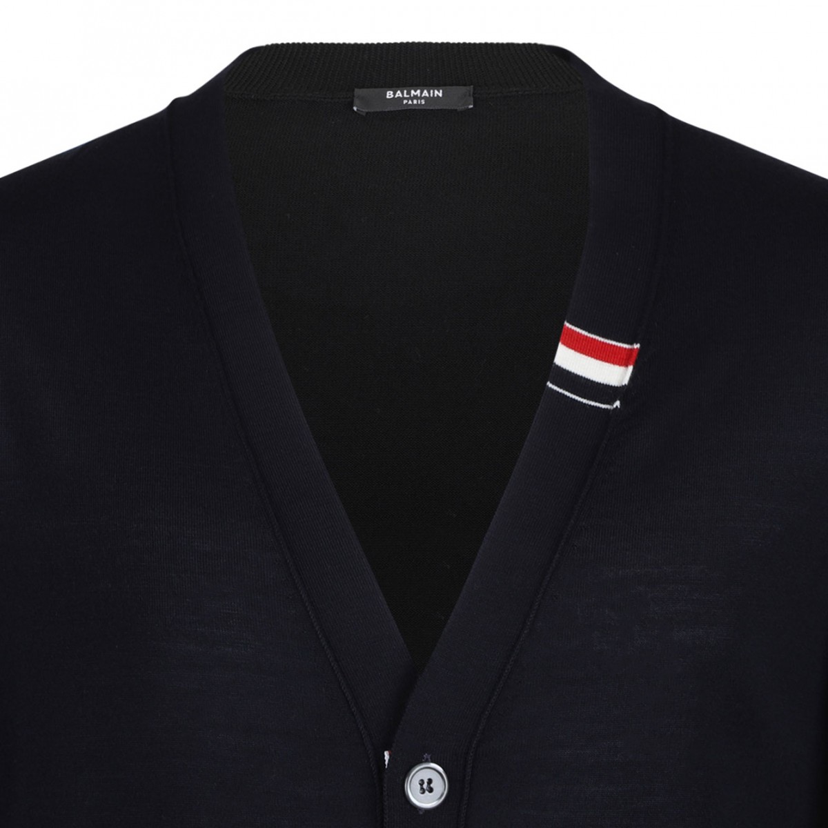 Navy Blue RWB Stripe Cardigan