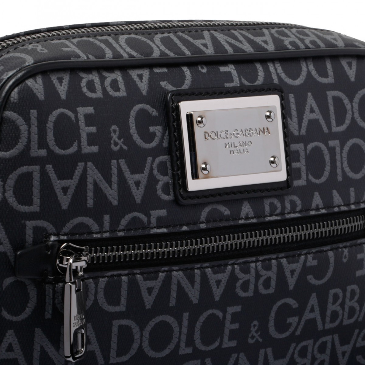Coated Jacquard Shoulder Bag