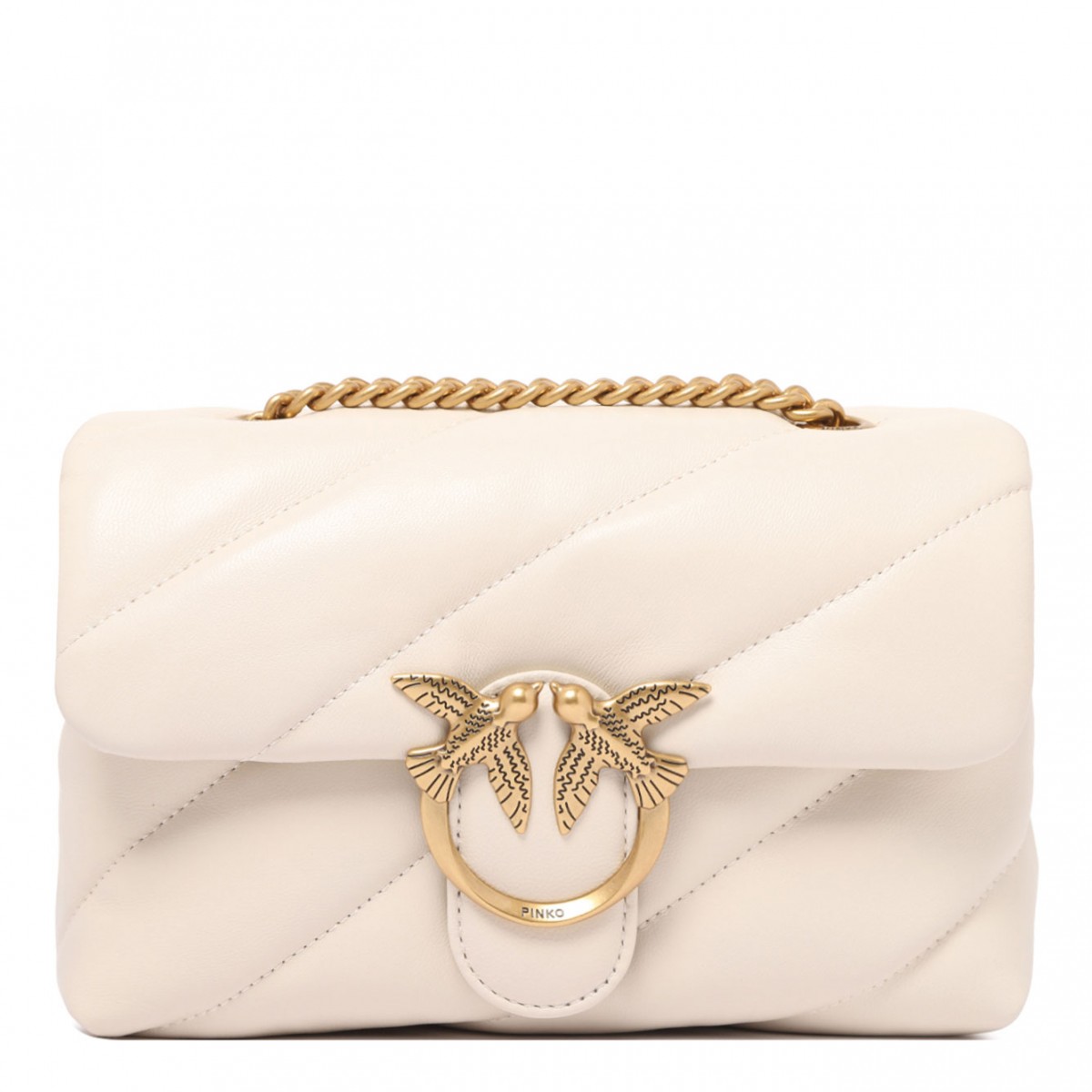 White Mini Love Puff Bag