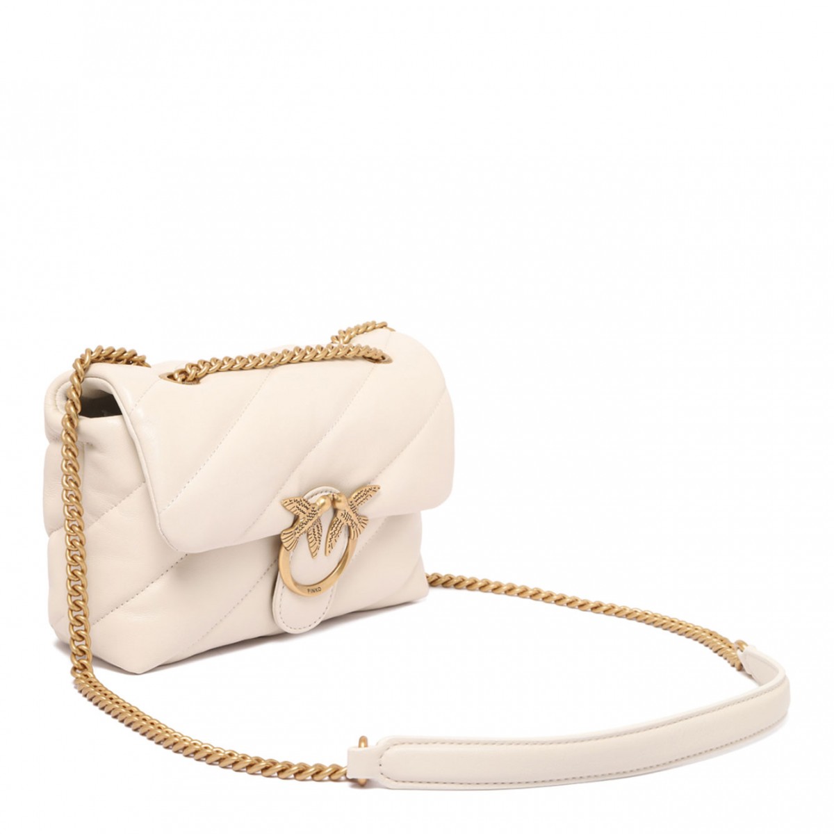 White Mini Love Puff Bag