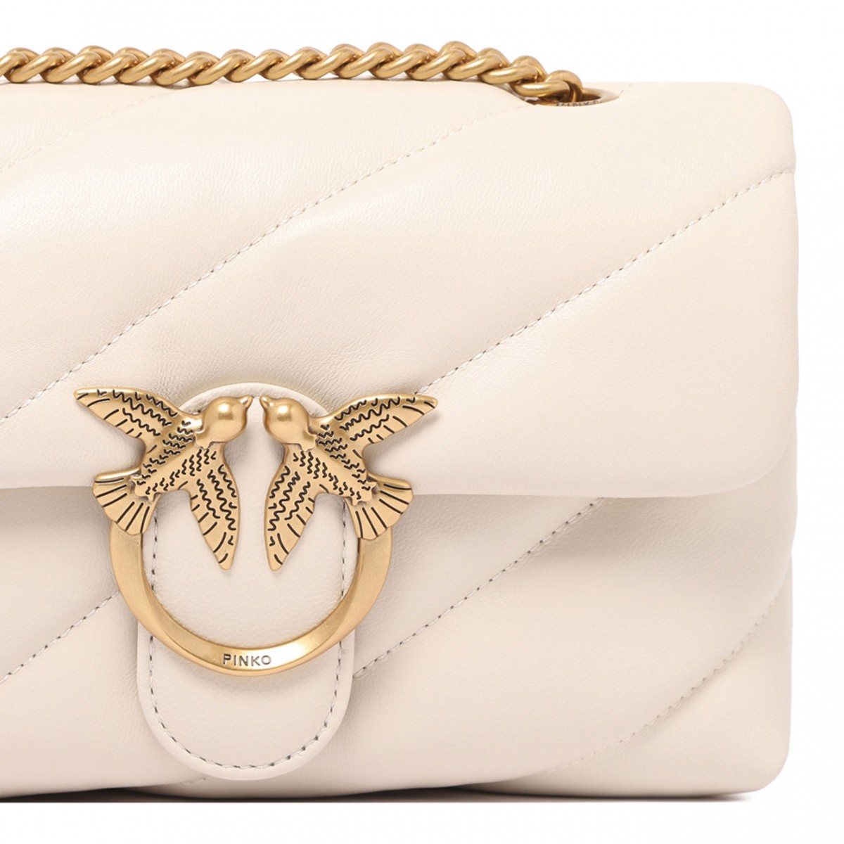 White Mini Love Puff Bag