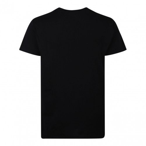 Black Logo Applique T-Shirt 2