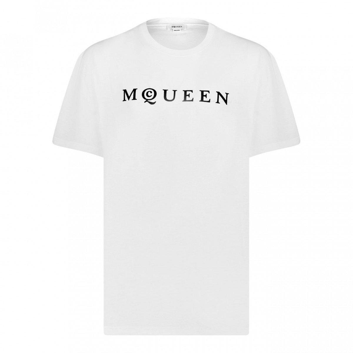 White Flocked Logo T-Shirt