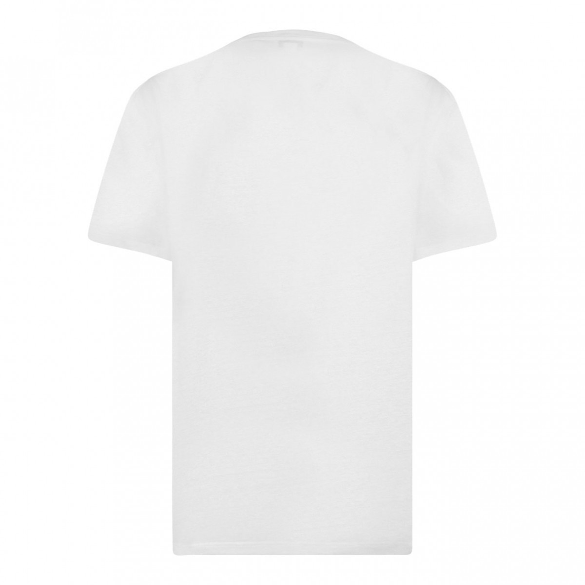 White Flocked Logo T-Shirt