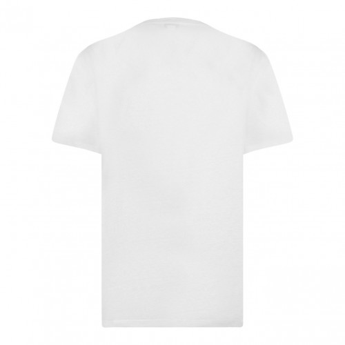 White Flocked Logo T-Shirt