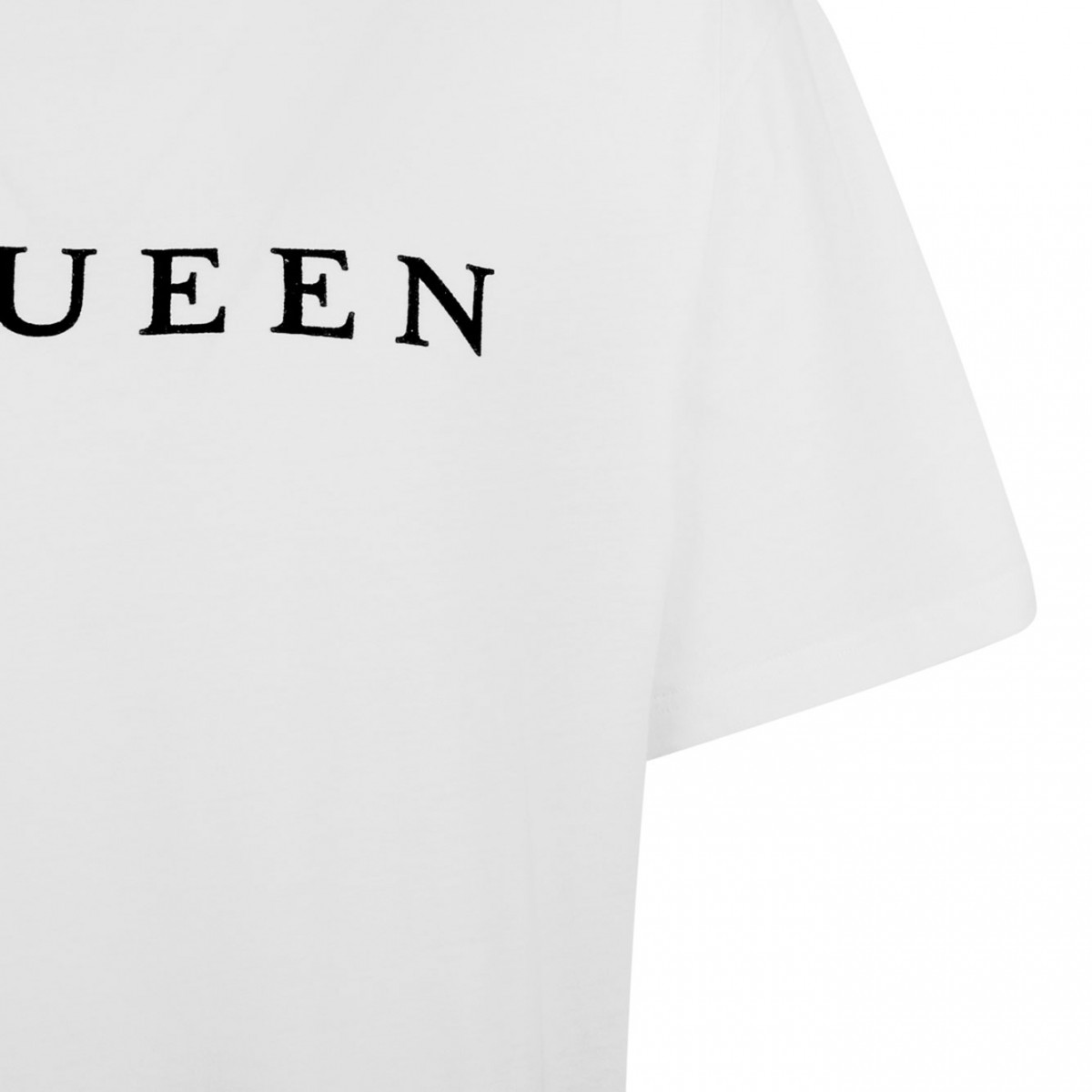 White Flocked Logo T-Shirt