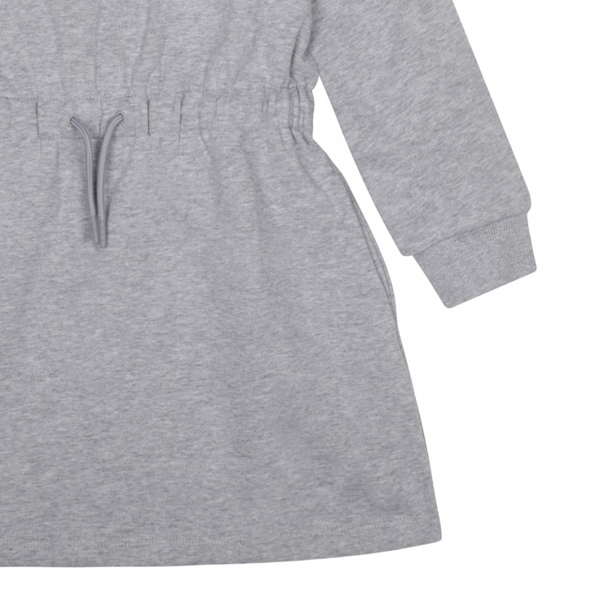 Light Grey Logo Print Dress